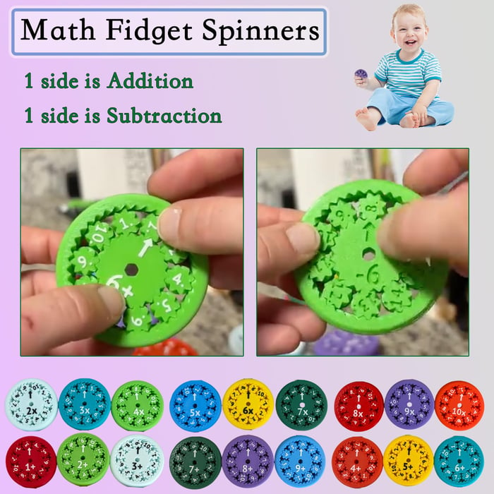 2024 New Math Fidget Spinners